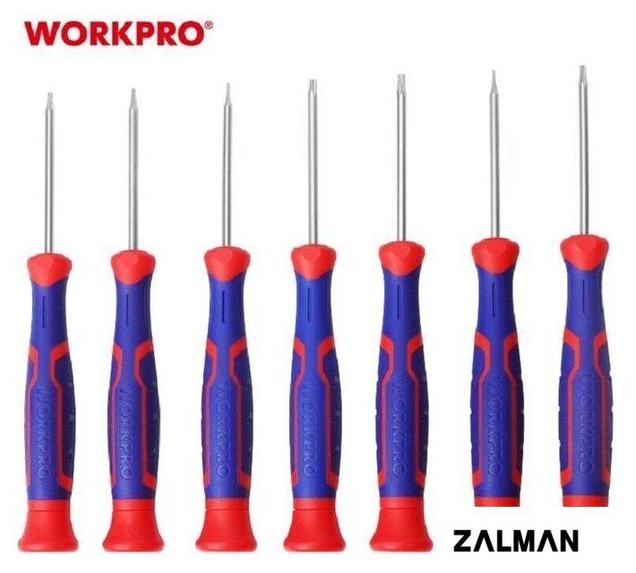 Набор отверток прецизионных Workpro WP200510 (7 предметов)
