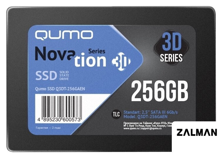 SSD QUMO Novation 3D 256GB Q3DT-256GAEN