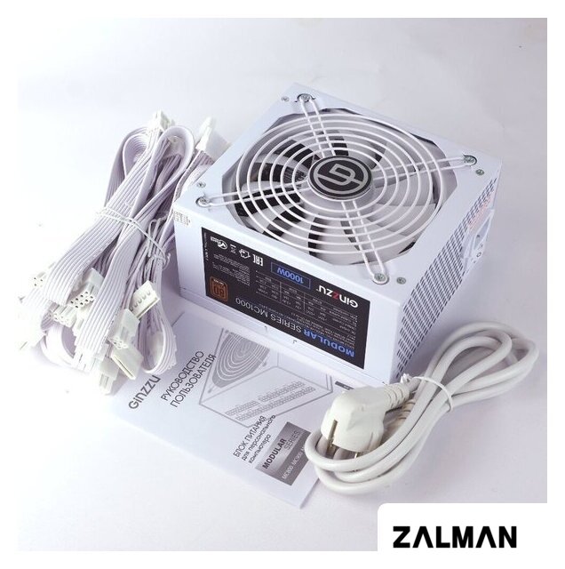 Блок питания Ginzzu MC1000 (белый)