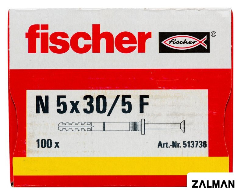Дюбель-гвоздь Fischer N 5 x 30/5 F 513736 (100 шт)
