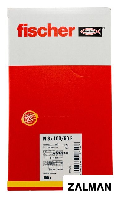 Дюбель-гвоздь Fischer N 8 x 100/60 F 513703 (100 шт)