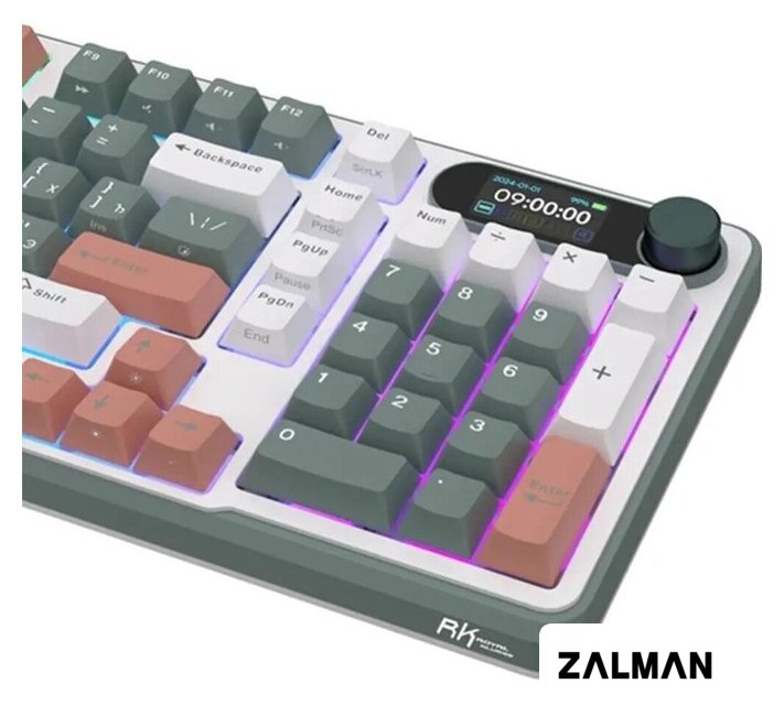 Клавиатура Royal Kludge RK-S98 RGB Clay Green (RK Pale Green)