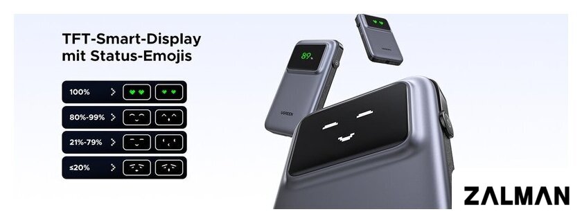 Внешний аккумулятор Ugreen PB511 10000mAh (серый)