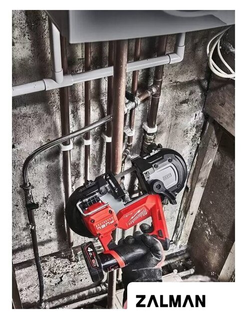 Ленточная пила Milwaukee Fuel M12 FBS64-402C 4933478441 (с 2-мя АКБ, кейс)