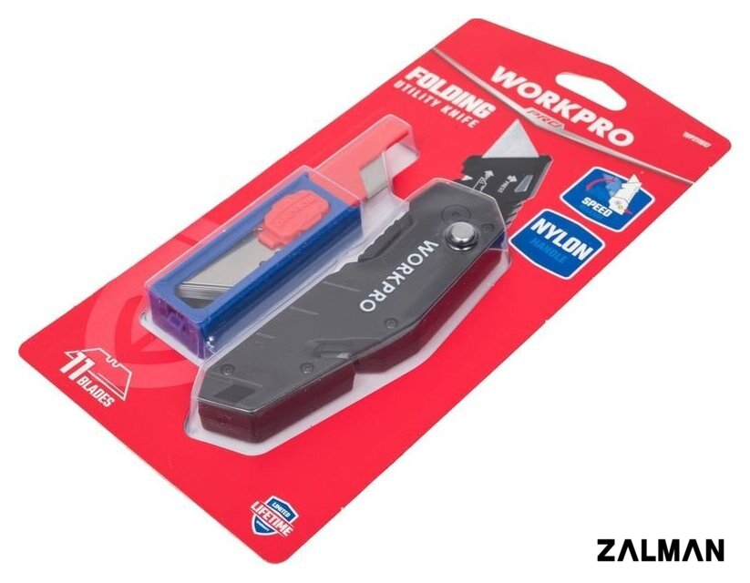 Нож строительный Workpro WP211017