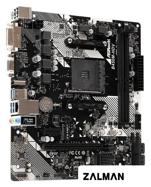 Материнская плата ASRock B450M-HDV R4.0