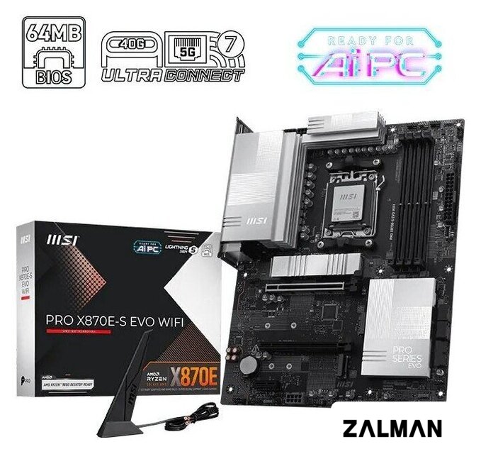 Материнская плата MSI Pro X870E-S Evo WiFi