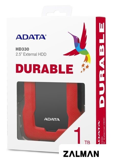Внешний накопитель ADATA HD330 AHD330-1TU31-CRD 1TB (красный)