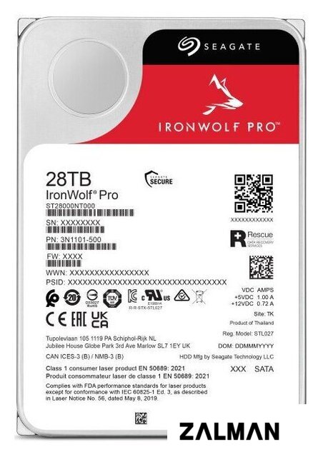 Жесткий диск Seagate IronWolf Pro 28TB ST28000NT000