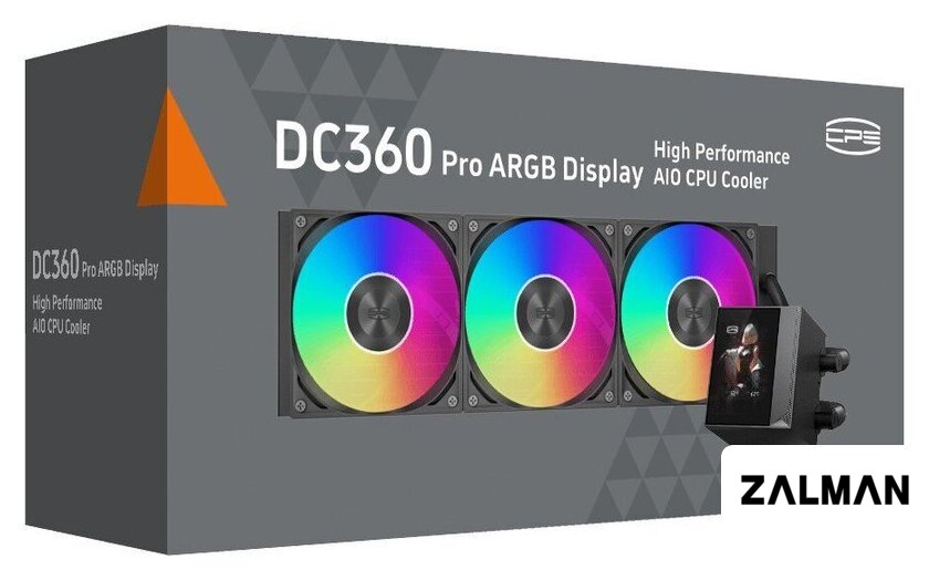 Система жидкостного охлаждения для процессора PCCooler DC360 Pro ARGB Display (черный)