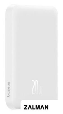 Внешний аккумулятор Baseus Magnetic Mini Wireless Fast Charge Power Bank 20W 5000mAh (белый)