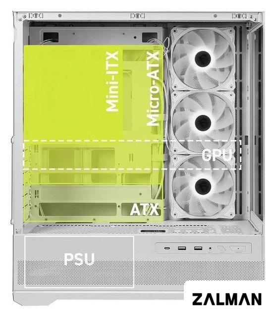 Корпус MSI MAG Pano 110R PZ (белый)