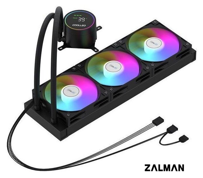 Система жидкостного охлаждения для процессора Coolleo Ice Fairy Dig 360 Lite (черный)