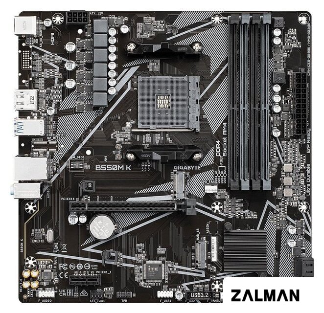 Материнская плата Gigabyte B550M K (rev. 1.0)