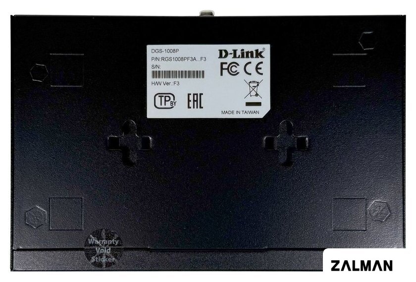 Неуправляемый коммутатор D-Link DGS-1008P/F3A