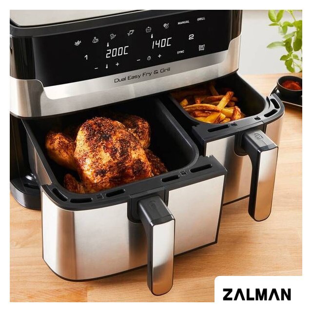 Аэрогриль (аэрофритюрница) Tefal Dual Easy Fry & Grill EY905D10