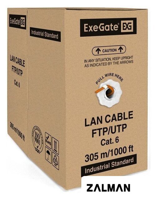 Кабель ExeGate FUTP4-C6-CU-S23-IN-LSZH-OR-305-FLUKE FTP
