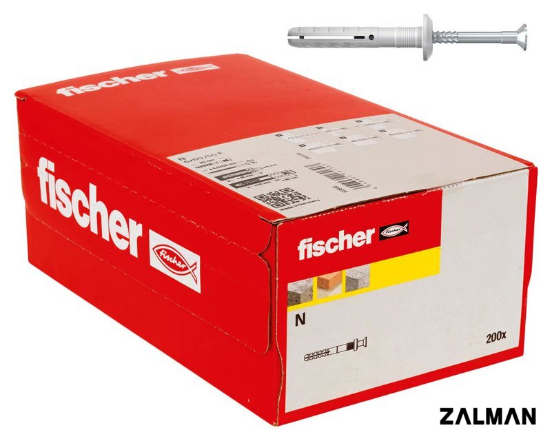 Дюбель-гвоздь Fischer N 6 x 40/7 P 514871 (200 шт)