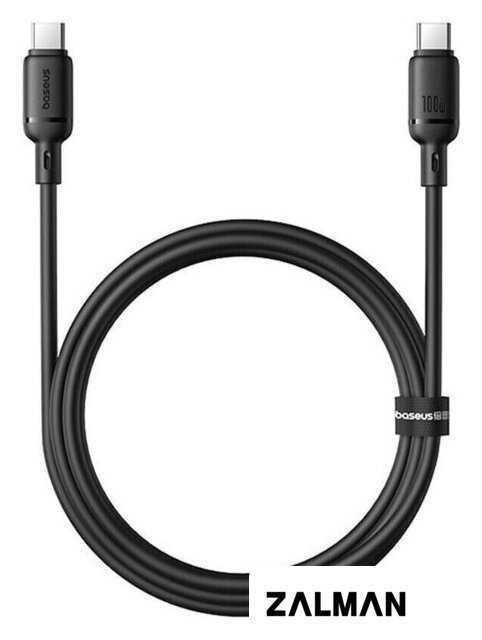Кабель Baseus Silky Series Fast Charging Cable 100W USB Type-C - USB Type-C (1 м, черный)