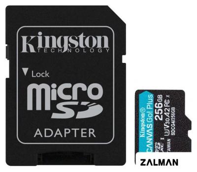 Карта памяти Kingston Canvas Go! microSDXC 256GB SDCG4/256GB (с адаптером)