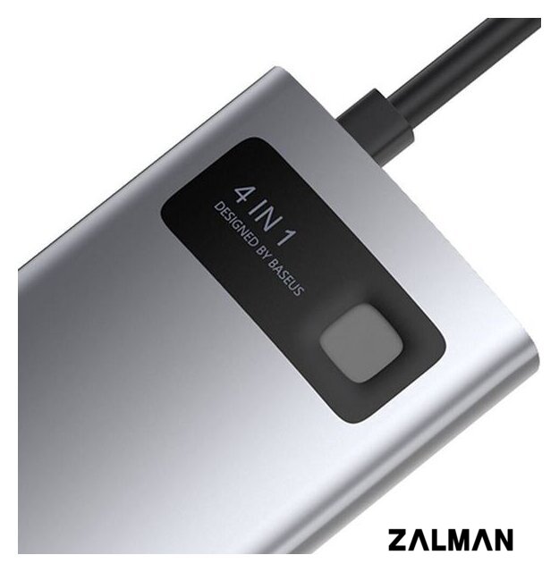 Док-станция Baseus Metal Gleam Series 4 in 1 Multifunctional Type-C CAHUB-CY0G