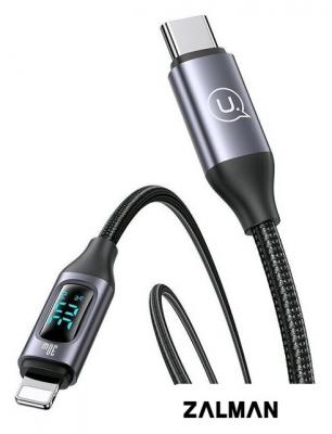 Кабель Usams US-SJ667 USB Type-С - Lightning (1.2 м, черный)