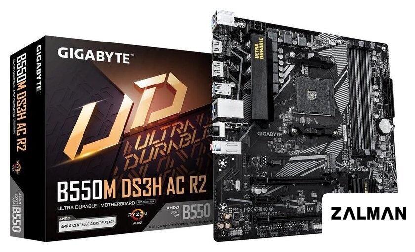 Материнская плата Gigabyte B550M DS3H AC R2