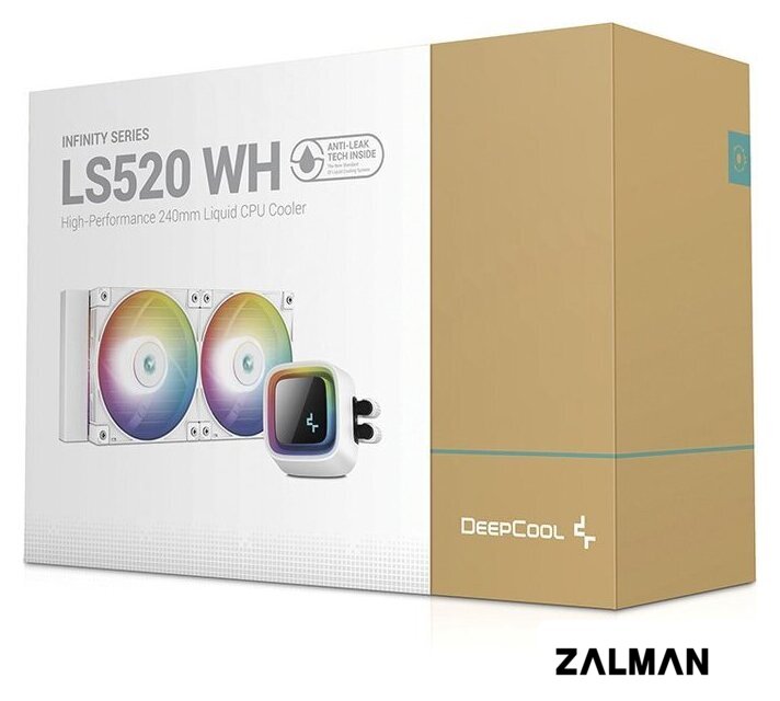 Система жидкостного охлаждения для процессора DeepCool LS520 WH R-LS520-WHAMNT-G-1