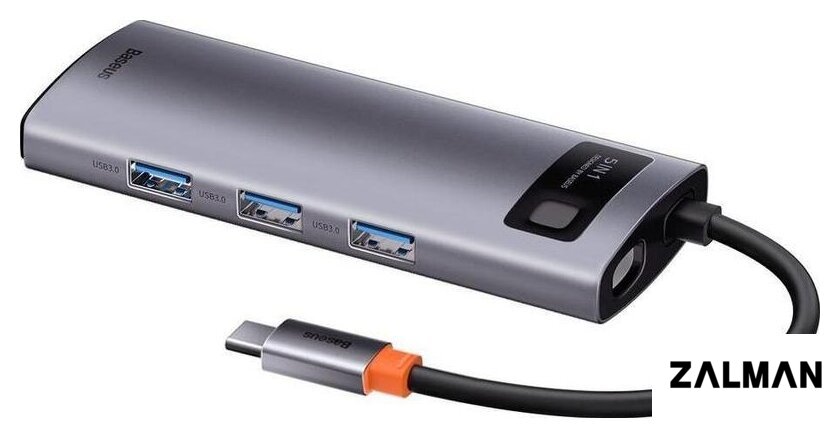 USB-хаб Baseus Metal Gleam Series Multifunctional HUB Type-C Hub Docking Station CAHUB-CX0G