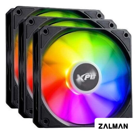 Комплект вентиляторов для корпуса ADATA XPG Vento R 120x3 ARGB PWM (черный)