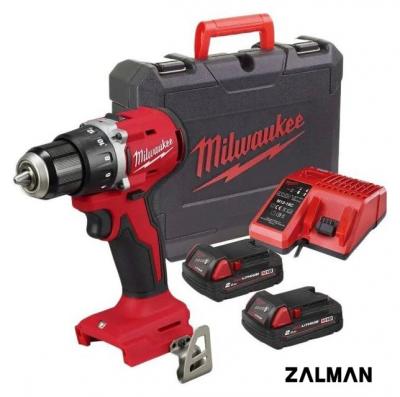 Дрель-шуруповерт Milwaukee M18 M18BLDDRC-202C 4933492833 (с 2-мя АКБ 2 Ач, кейс)