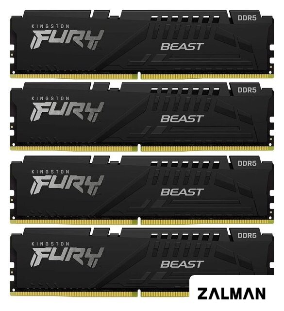 Оперативная память Kingston FURY Beast 4x32ГБ DDR5 5200 МГц KF552C40BBK4-128