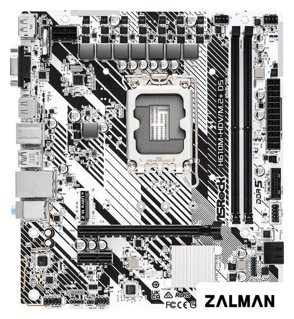 Материнская плата ASRock H610M-HDV/M.2+ D5