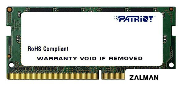Оперативная память Patriot Signature Line 8GB DDR4 SODIMM PC4-21300 PSD48G266681S