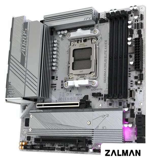 Материнская плата Gigabyte B650M Aorus Elite AX Ice