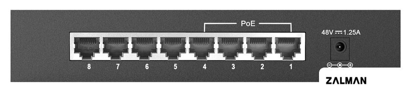 Неуправляемый коммутатор D-Link DES-1008P/C1A