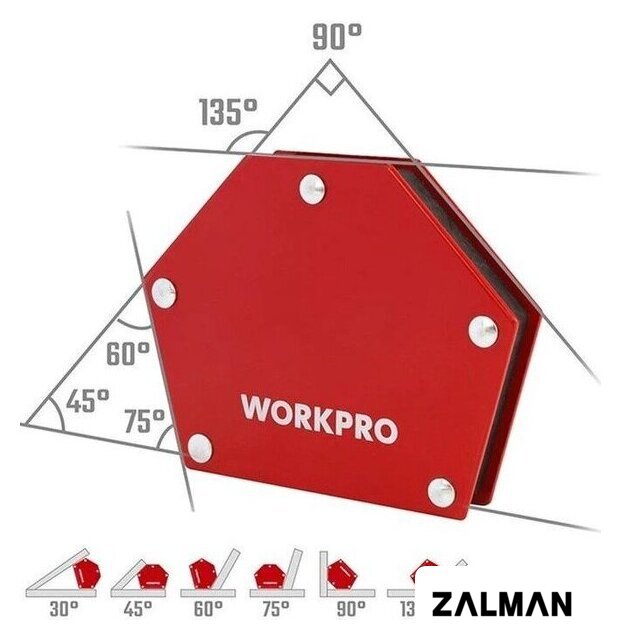 Фиксатор магнитный Workpro WP232049
