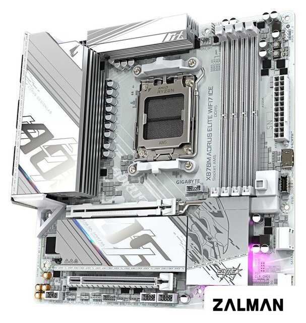 Материнская плата Gigabyte X870M Aorus Elite WiFi7 Ice