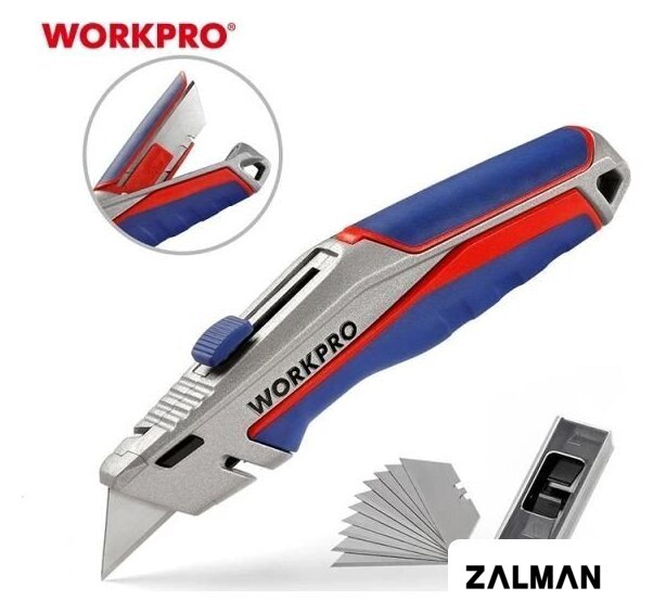 Нож строительный Workpro WP213014