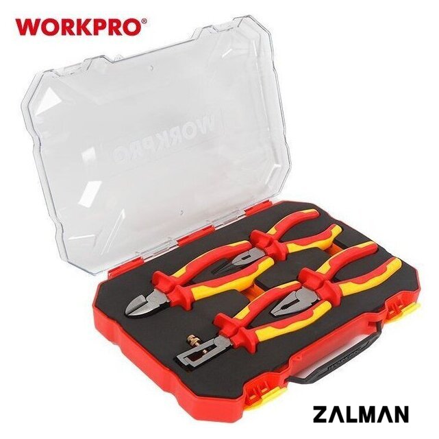 Набор пассатижей Workpro WP204703 (4 предмета)