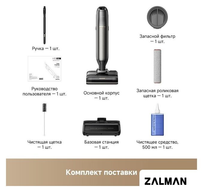 Вертикальный моющий пылесос Trouver Wet and Dry Vacuum M50 Ultra HMH28A (евровилка)