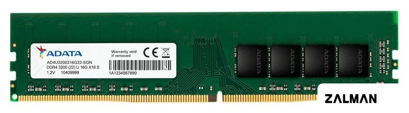Оперативная память ADATA 16GB DDR4 PC4-25600 AD4U320016G22-SGN