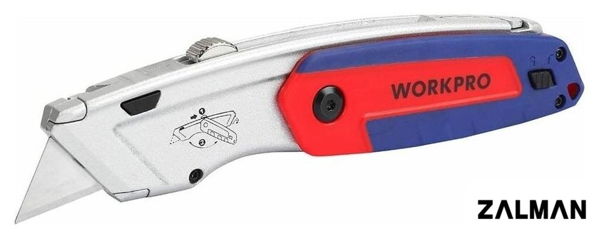 Нож строительный Workpro WP213016