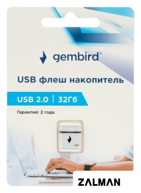 USB Flash Gembird GFL-2.0-32mini 32Gb (белый)