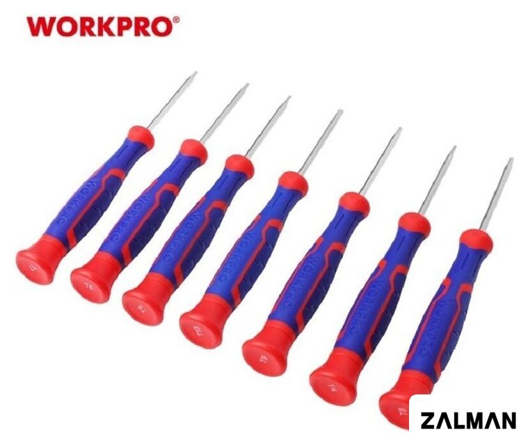 Набор отверток прецизионных Workpro WP200510 (7 предметов)