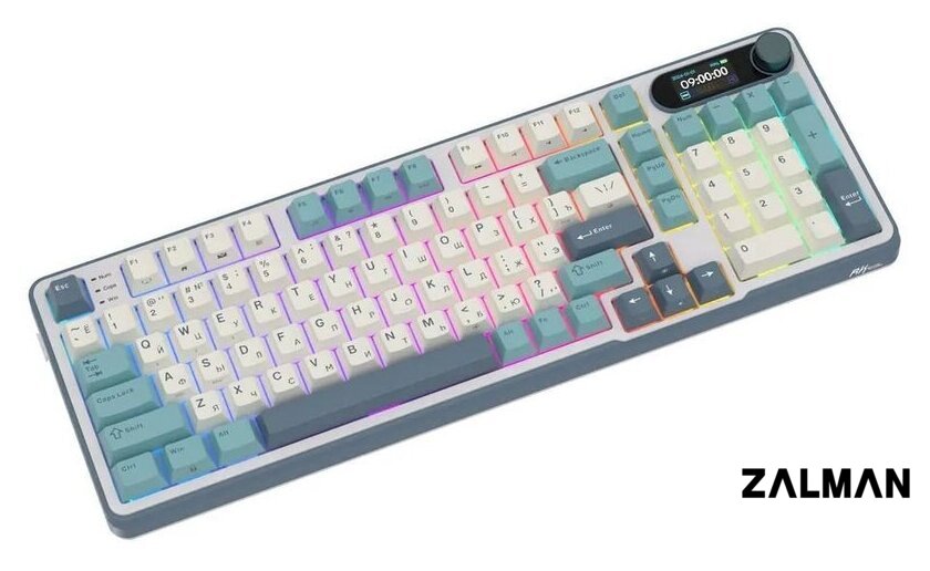 Клавиатура Royal Kludge RK-S98 RGB Light Cloud (RK Chartreuse)