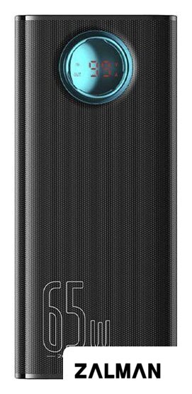 Внешний аккумулятор Baseus Amblight Digital Display Fast Charge Power Bank 65W 26800mAh (черный)