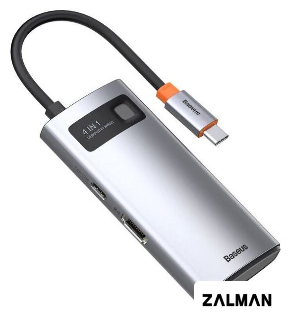 Док-станция Baseus Metal Gleam Series 4 in 1 Multifunctional Type-C CAHUB-CY0G