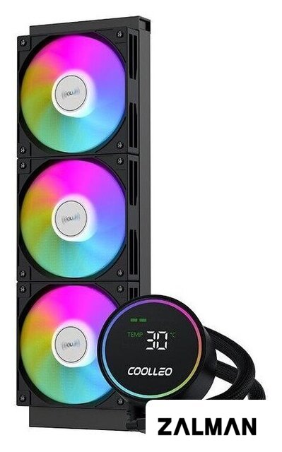 Система жидкостного охлаждения для процессора Coolleo Ice Fairy Dig 360 Lite (черный)