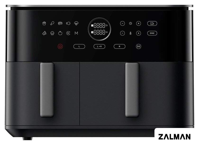 Аэрогриль (аэрофритюрница) Xiaomi Dual Zone Air Fryer 10L MAF-D1001 (евровилка)
